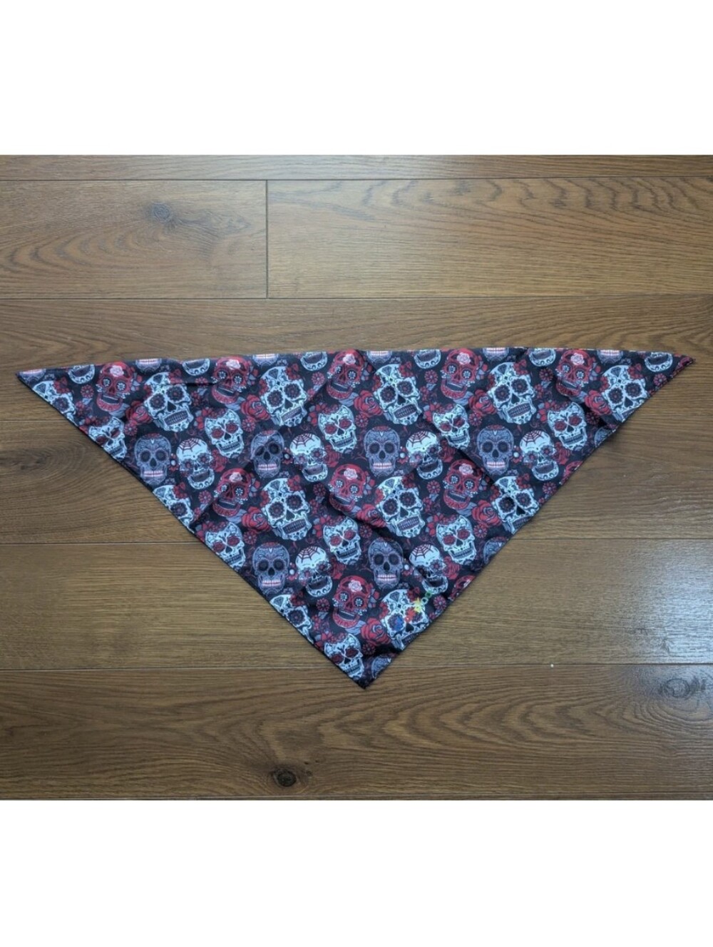 Bandana For Large Breed Dog Sugar Skulls OSFM NIB Dio De Los Muertos